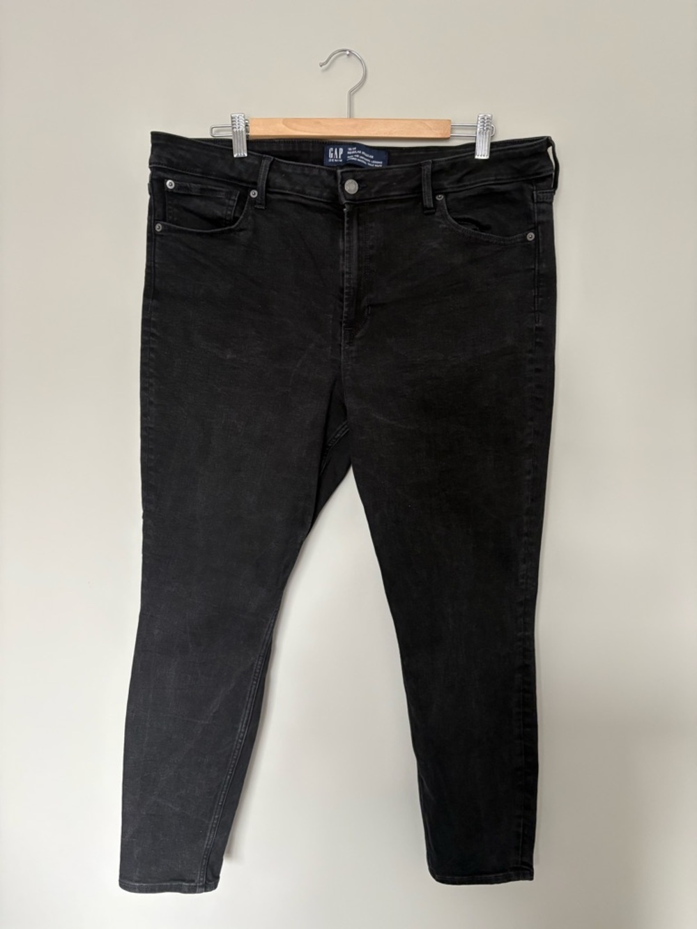 GAP Faded Black High Rise Skinny Jeggings 18/34 | Stretch Denim Slim Fit